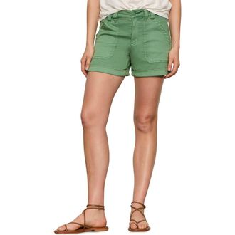Sanctuary Wander On Denim Shorts in Green Juice at Nordstrom, Size 30