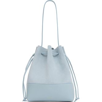 Mansur Gavriel Drawstring Cabas Bucket Bag in Baby Blue at Nordstrom