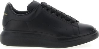 Alexander McQueen Larry Oversized Sneaker - Heren - Sneakers - Zwart - 41 1/2 EU - Leer - Schoenen