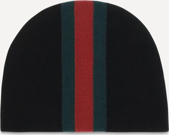 Gucci Web stripe Beanie Male S