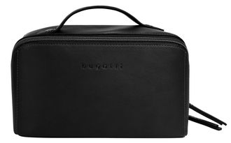 Bugatti Kulturbeutel BUGATTI ALMATA, Damen, Gr. B/H/T: 23cm x 13cm x 13cm onesize, schwarz, Kunstfaser, unifarben, Taschen Kulturbeutel