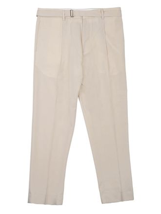 Be Able Classic Tailored Beige Trousers with Pleated Front