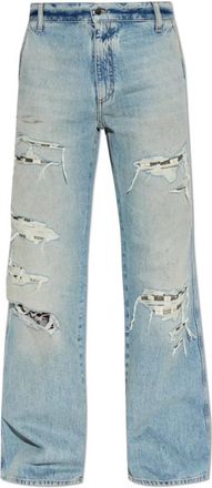 Amiri Distressed Jeans - Heren - Loose Fit Jeans - Blauw - W36 - Katoen - Jeans