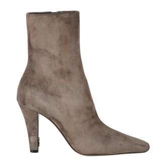 Saint Laurent Schoenen, Dames, Grijs, 37 EU, Leer, Saint Laurent Boots