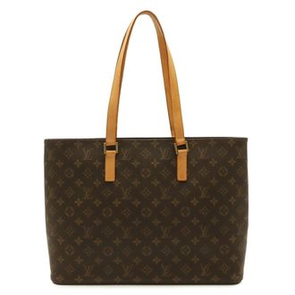 Louis Vuitton Brown Monogram Canvas Pvc Coated Canvas Shoulder Bag Tote Bag (Pre-Owned)