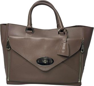 Mulberry Willow Tote in Brown Leather