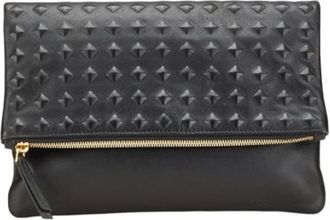 MCM Pre-owned Clutches, male, Black, Size: ONE SIZE Pre-owned Leather clutches
