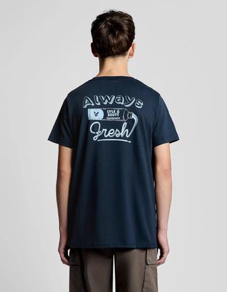 Lyle & Scott Lyle And Scott Mens Back Print Graphic T-Shirt - Size: 15/16 y