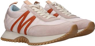 Moncler Womens Pink Fabric Chunky Sneakers