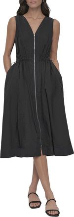 DKNY Dkny V-Neck Zip Front Dress