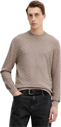 A|X Armani Exchange Truien & Vesten, Heren, Beige, XL, Trui met ronde hals van viscosemix