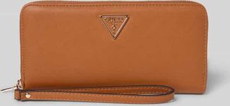 Guess Portemonnaie mit Label-Detail Modell TALENT in Cognac, Größe 1