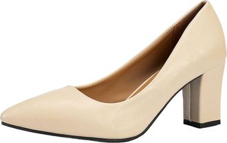 Generic Womens Mid High Block Heels Mary Jane Court Shoes Clearance UK Ladies Comfort Support Work Pumps Formal Smart Office Low Heeled Slip On Stiletto Size 