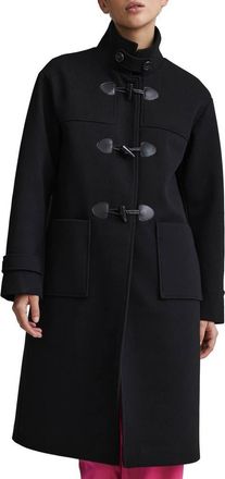 NVLT Felted Twill Duffle Coat in Black at Nordstrom Rack, Size X-Small