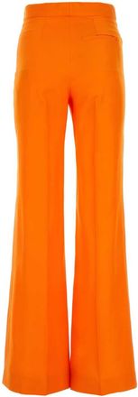 Stella McCartney Viscose Flared Trousers - Orange