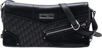 Dior Pre-owned Cross Body Bags, female, Black, Size: ONE SIZE Pre-owned Canvas Shoulder Bag