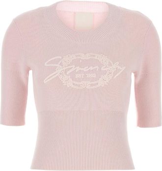 Givenchy Pastel Pink Cotton Blend Sweater