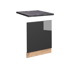 Vicco Panel Frontal Fame-line, Antracita Alto Brillo, 60 Cm, Et Antracita