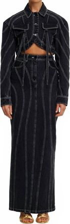 Acler Eagleton Maxi Skirt In Black