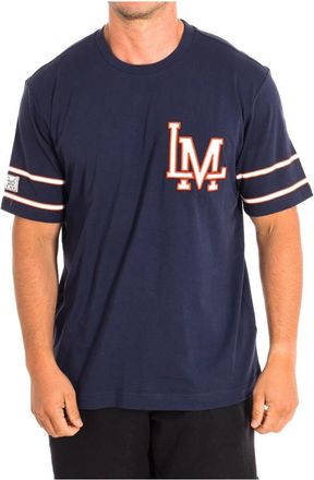 La Martina T-shirt met korte mouwen - Heren - T-shirts - Blauw - L - Katoen - Tops