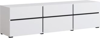 Petits Meubles Mueble TV 3 puertas 180 cm estratificado Blanco