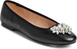 Jack Rogers Ellina Embellished Ballet Flat in Black at Nordstrom, Size 9.5