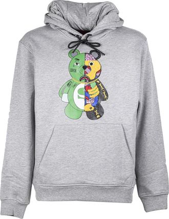 Sprayground Anatomy Bear Hoodie - Heren - Hoodies - Grijs - L - Katoen - Hoodies & sweatvesten