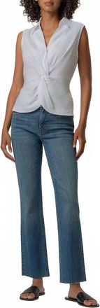 Kut from the Kloth Sara Sleeveless Twisted Top In White