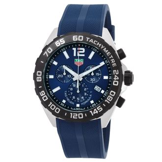 Tag Heuer Pre-owned Tag Heuer Formula 1 Chronograph Quartz Blue Dial Mens Watch CAZ101AV.FT8077