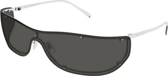 Saint Laurent Sun Shield Zonnebril - unisex - Zonnebrillen - Grijs - ONE Size - Accessoires