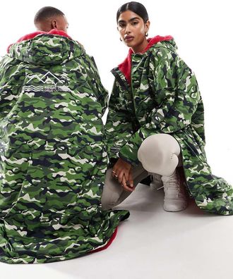 Regatta Adults Changing - Impermeabile con stampa mimetica-Verde