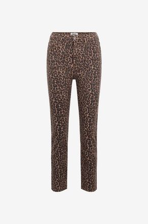 Balzac Paris Gerade verk&uuml;rzte Jeans mit Leopardenprint Austin