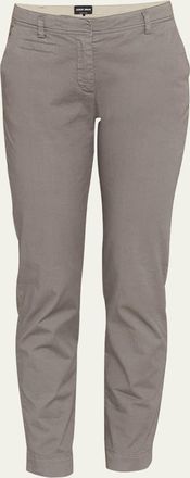 Giorgio Armani Straight-Leg Chino Ankle Pants
