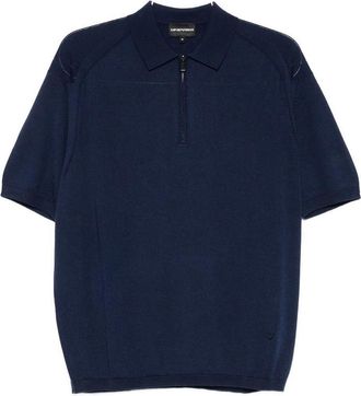 Emporio Armani Wool Blend Polo Shirt