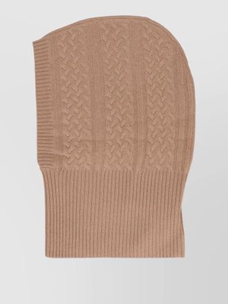 Max Mara cashmere cable knit balaclava