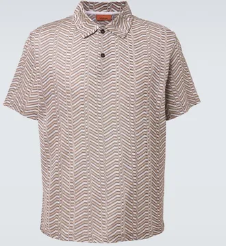 Missoni Greek Key polo shirt