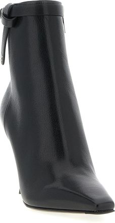 Jimmy Choo London Womens Black Leather Ankle Boots
