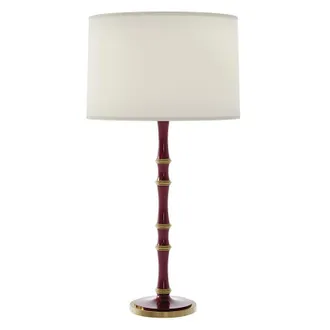 Ballard Designs Iris Table Lamp - Plum/Brass - Ballard Designs