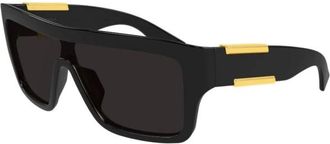 Bottega Veneta Geometric Zonnebril - unisex - Zonnebrillen - Zwart - ONE Size - Nylon - Accessoires