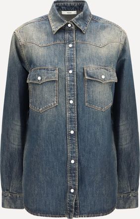Fendi Camicia Western in denim Bananatex Woman 42