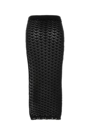 Blumarine Nero Exterior: Cotton Nylon Gonne Skirt