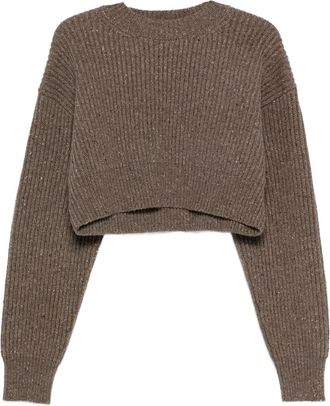 Uma Wang ribbed-knit sweater - Brown
