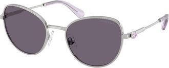 Swarovski SK7032 40011A Womens Sunglasses Silver Size 54