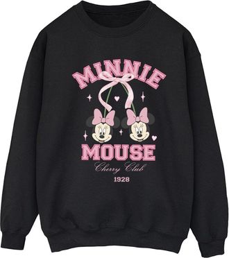 Disney Dames/Dames Cherry Club Minnie Mouse Sweatshirt (Zwart)