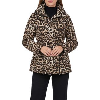 Gorski Lightweight Printed Jacket With Concealed Hood in Lprd at Nordstrom, Size X-Large