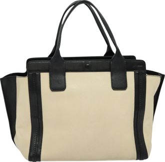 Chloé Alison Beige Leather Tote Bag (Pre-Owned)