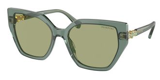 Swarovski SK6016 104382 Womens Sunglasses Green Size 56