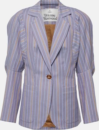 Vivienne Westwood Pourpoint striped cotton blazer