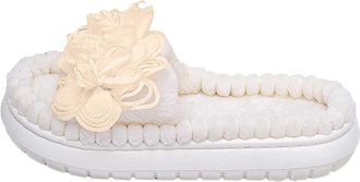 Generic Womens Slippers Cozy Floral Footwear Comfortable Open Toe Fuzzy Home Clogs For Warmth And Relaxation Large Flower Design For Her Cozy House Slippers(B