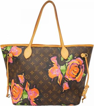 Louis Vuitton Brown Pink Tote Bag (Pre-Owned)